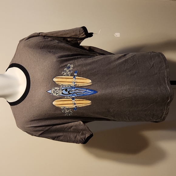 North Shore Hawaii surfing surfboards art gray 2XL tshirt - Picture 1 of 2